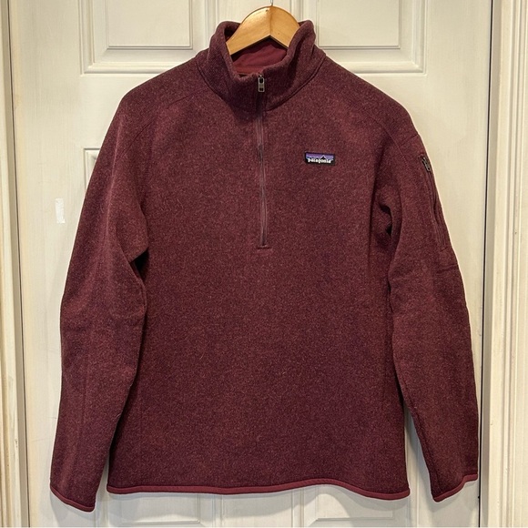 Patagonia Sweaters - Patagonia Women’s  1/4 Zip Better Sweater Purple Heather Fleece Pullover Sz L